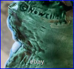 10.5 Nowell's Mold Ceramic Christmas Tree & Holly Base 1979 Vintage Bird Lights 10.5 Nowell's Mold Ceramic Christmas Tree & Holly Base 1979 Vintage Bird Lights