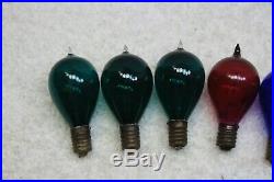 10 Vintage C 6 CHRISTMAS TREE LIGHT BULB CARBON FILAMENT with Tip Japan Working
