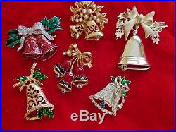 110 Pc Vintage Modern COSTUME ESTATE JEWELRY CHRISTMAS Tree BROOCH Earrings Lot