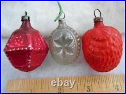 12 Assorted Vintage/Antique GERMAN 1930's Figural Feather Tree Xmas Ornaments