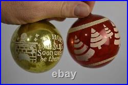 12 Vintage Glass Ornaments Circus Clown Noel Reindeer USA St Nick Christmas Tree