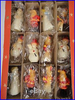 12 Vintage Tavern Candles Christmas Tree Ornaments withOriginal Box Excellent