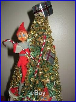 13 Vintage Christmas Tree 9 Bendable Pixie Elf Elves Santa Deer House & More
