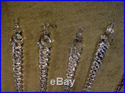 13 x excavated vintage glass icicles for christmas tree age 1930 German
