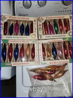 143 Vintage Mercury Glass Christmas Tree Ornaments 1950's