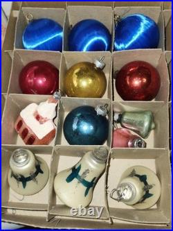 143 Vintage Mercury Glass Christmas Tree Ornaments 1950's