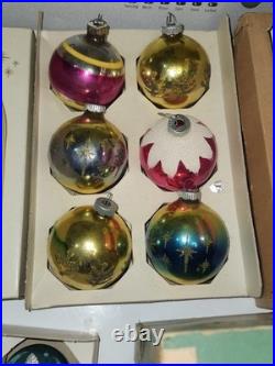 143 Vintage Mercury Glass Christmas Tree Ornaments 1950's