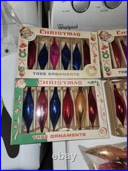 143 Vintage Mercury Glass Christmas Tree Ornaments 1950's
