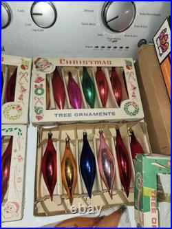 143 Vintage Mercury Glass Christmas Tree Ornaments 1950's