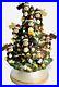 16 Ceramic lighted penguin Christmas tree. Clay Magic VTG READ