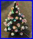 16 Vintage 1978 MB Ceramic Illuminated Christmas Tree with Base Incomplete