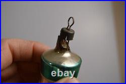 16 Vintage Shiny Brite Striped Glass Bells Christmas Tree Ornaments MCM Lot