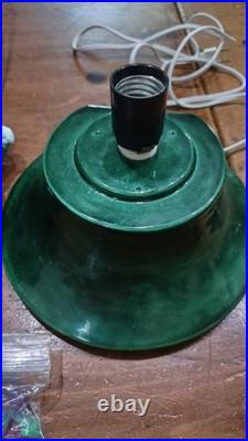 18 Inch Tall Vintage Ceramic Christmas Tree with base, bulb, lights