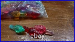 18 Inch Tall Vintage Ceramic Christmas Tree with base, bulb, lights