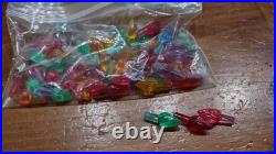 18 Inch Tall Vintage Ceramic Christmas Tree with base, bulb, lights