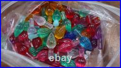 18 Inch Tall Vintage Ceramic Christmas Tree with base, bulb, lights