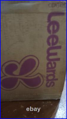 18 Inch Tall Vintage Ceramic Christmas Tree with base, bulb, lights