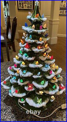 18 Tall Vintage Ceramic Christmas Tree