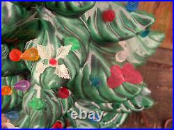 19 Vintage Atlantic Ceramic Christmas Tree Butterflies, Doves, Poinsettias