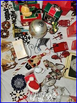 190+ Pieces Christmas Tree Ornaments, Decorations, Shiny Brite, Gorham+++++++++