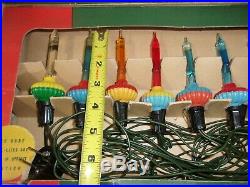1940's Vintage Bubble Lights Set # 509 Christmas Tree Lights with Box Working