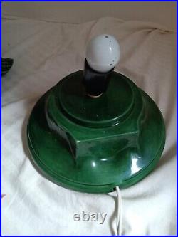 1970s Vintage Mold Ceramic Light Up Christmas Tree 14 Tall With Base