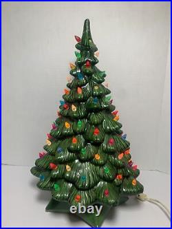 1973 Vintage Holland Mold Ceramic Christmas Tree 19x 11