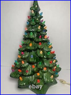 1973 Vintage Holland Mold Ceramic Christmas Tree 19x 11