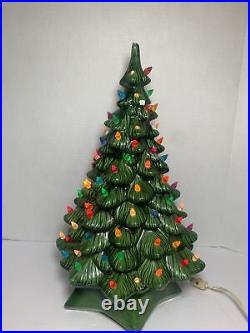 1973 Vintage Holland Mold Ceramic Christmas Tree 19x 11