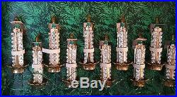 2 Sets Vintage Italian Miniature Christmas Tree Candle Lights/individual bulbs