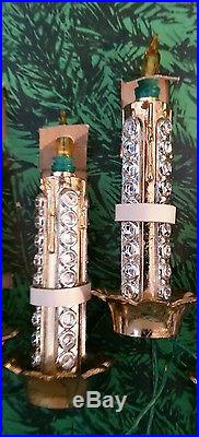 2 Sets Vintage Italian Miniature Christmas Tree Candle Lights/individual bulbs