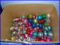 200 Vintage Shiny Brite Poland Christmas Tree Blown Glass Ornaments