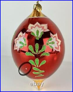 2005 25th Anniv Radko Flora Flare Drop 1011423 Fantasia Christmas Ornament