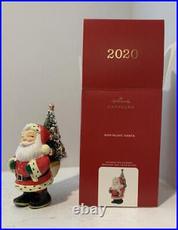 2020 Nostalgic Santa 2020 HALLMARK KEEPSAKE PREMIUM ORNAMENT QK1381 Very Rare
