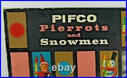 20x PIFCO'PIERROTS AND SNOWMEN' VINTAGE LIGHTS NO. 1239 CHRISTMAS TREE F22