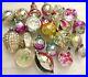22 Vintage USSR Glass Russian Christmas Ornaments Xmas Tree Decorations Old Set