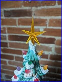 24 Vintage Atlantic Mold Ceramic Christmas Tree, Snowcapped