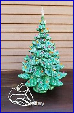 24 Vintage Atlantic Mold LARGE Ceramic Christmas Tree with Base