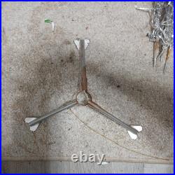 24 inch Vintage 60's Sparkler Pom Pom Aluminum Christmas Tree with16 Branches