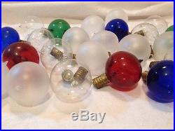 24 pc lot Christmas tree Lightbulbs light bulbs antique vintage red blue green