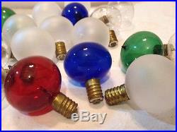 24 pc lot Christmas tree Lightbulbs light bulbs antique vintage red blue green