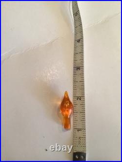 240 Vintage Narco Twinkle Bulbs Orange Star Ceramic Christmas Tree Halloween