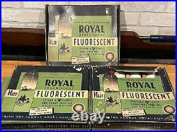 3 Box Sets Vintage Royal Fluorescent Christmas Tree Lights 20 Bulbs Total