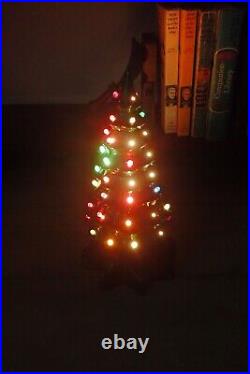 3 Vintage Ceramic Canadian Christmas Trees 1977