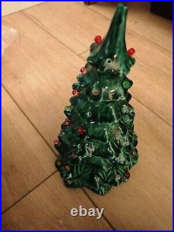 3 Vintage Ceramic Canadian Christmas Trees 1977