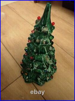 3 Vintage Ceramic Canadian Christmas Trees 1977