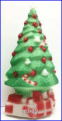 3 Vintage Christmas Tree Blow Molds Carolina Enterprises 13 1981