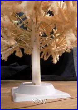 3' White Flocked Christmas Tree, Vintage Christmas Holiday Seasonal Decor