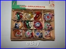 30 Vintage Hand Painted POLAND XMAS Ornaments in original BOXES BEAUTIFUL