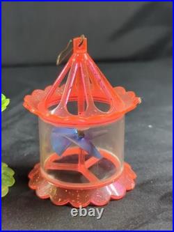 4 Vintage Spinner Christmas Tree Spinning Ornaments Birdcage Twinkler Carousel 4 Vintage Spinner Christmas Tree Spinning Ornaments Birdcage Twinkler Carousel